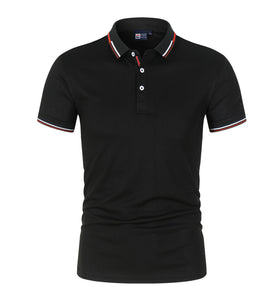 Classic Solid Polo | Stand Collar Short Sleeve